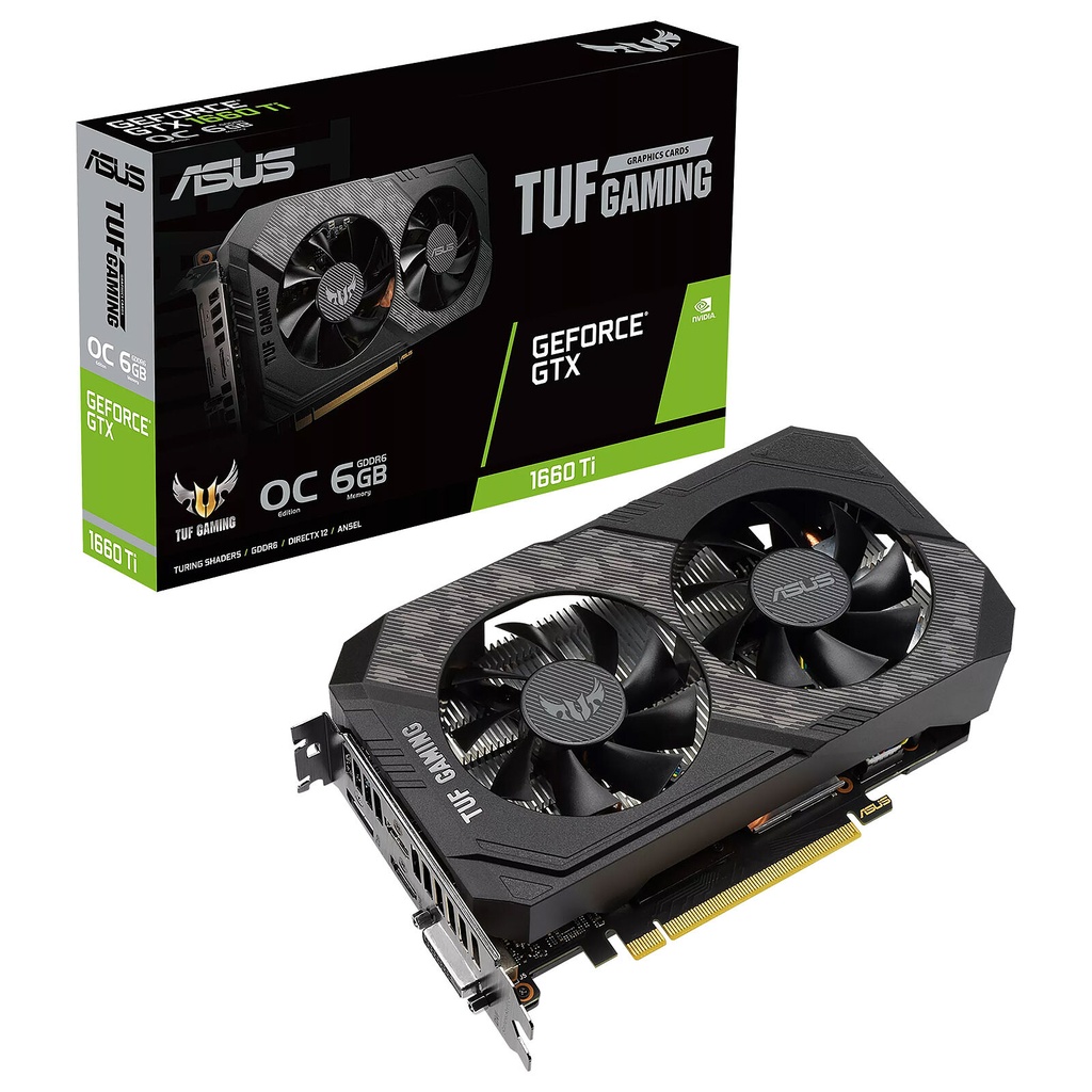 ASUS TUF Gaming GeForce GTX 1660 Ti OC EVO – 6 Go GDDR6