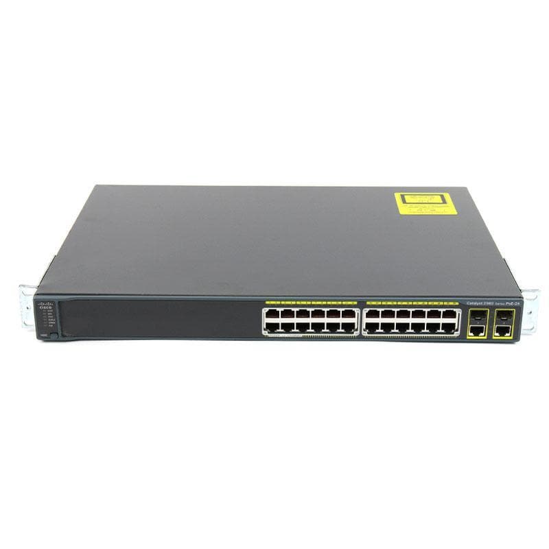 Switch Cisco Catalyst 2960 – 24× 10/100 PoE | 2× SFP + 2× RJ-45 Gb (Remis à neuf)