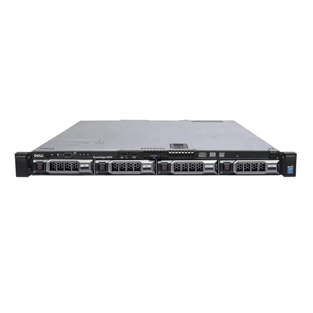 Serveur Dell PowerEdge R430 – 1×Xeon E5-2623 v3 | 8 Go RAM | 2X600Go | RAID H330 | iDRAC8 | 2×550W | 4LFF| Remis à neuf