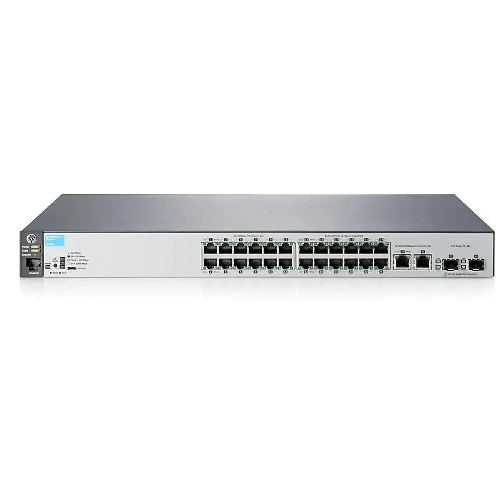 Switch HP Aruba 2530-24 (J9782A) – 24× 10/100 | 2× Gb RJ-45 + 2× SFP (Remis à neuf)