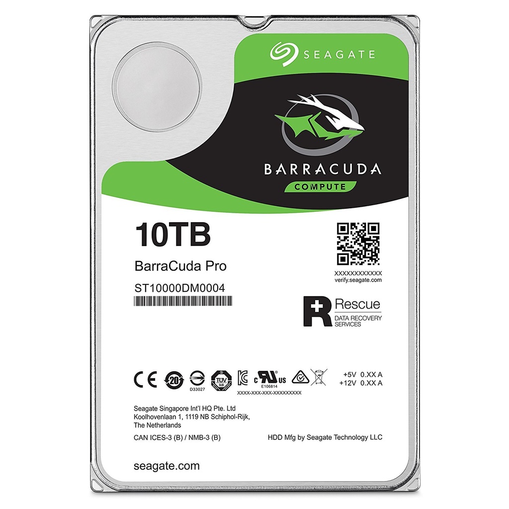 Disque Dur Seagate BarraCuda Pro 10 To SATA 7200 RPM 3.5" – HDD Desktop / Workstation