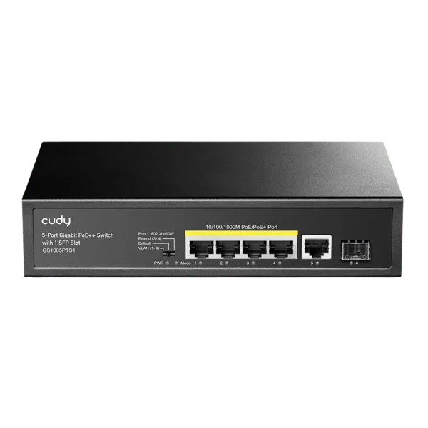 Switch Cudy GS1005PTS1 — 5 ports Gigabit PoE + 1× SFP