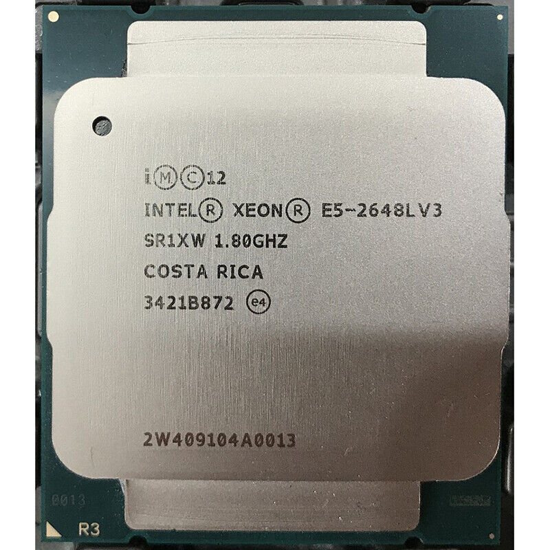 Intel Xeon E5-2648L V3 (1.80 up to 2.50 GHz; 12Coeur; 24Thread; 30 Mo)