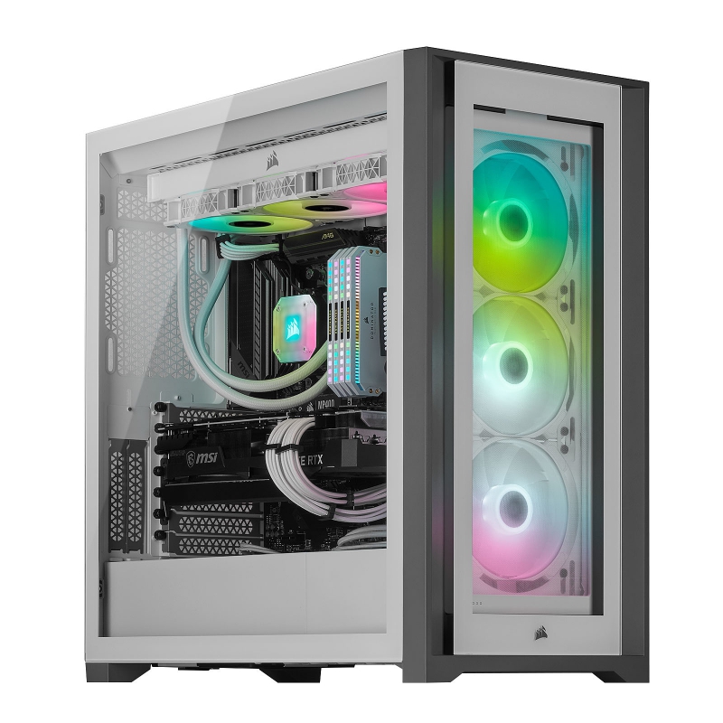 Boitier Corsair ICUE 5000X RGB Ref: CC-9011213-WW BLANC
