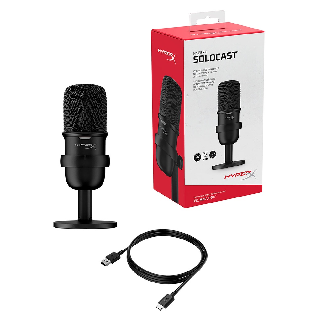 HyperX SoloCast Noir