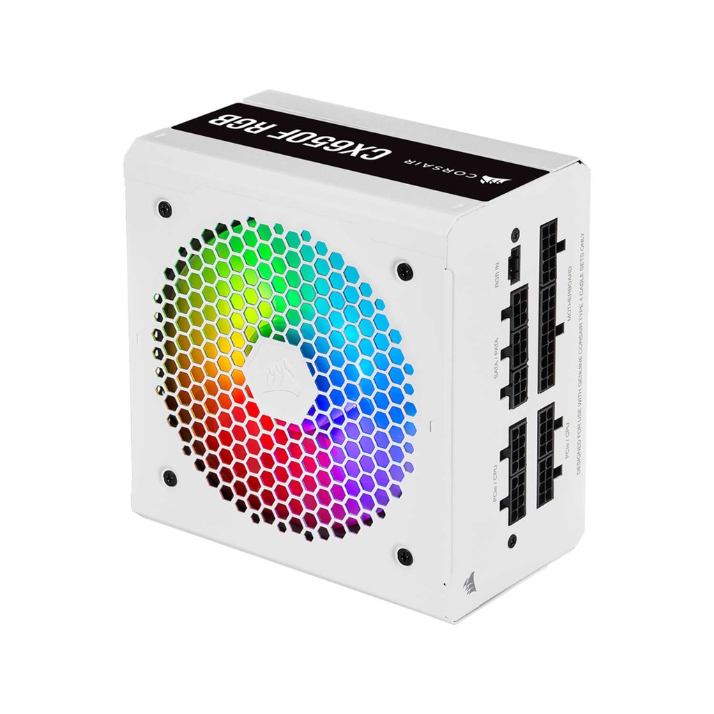 Corsair CX650F 650W RGB BLANC 80 PLUS BRONZE