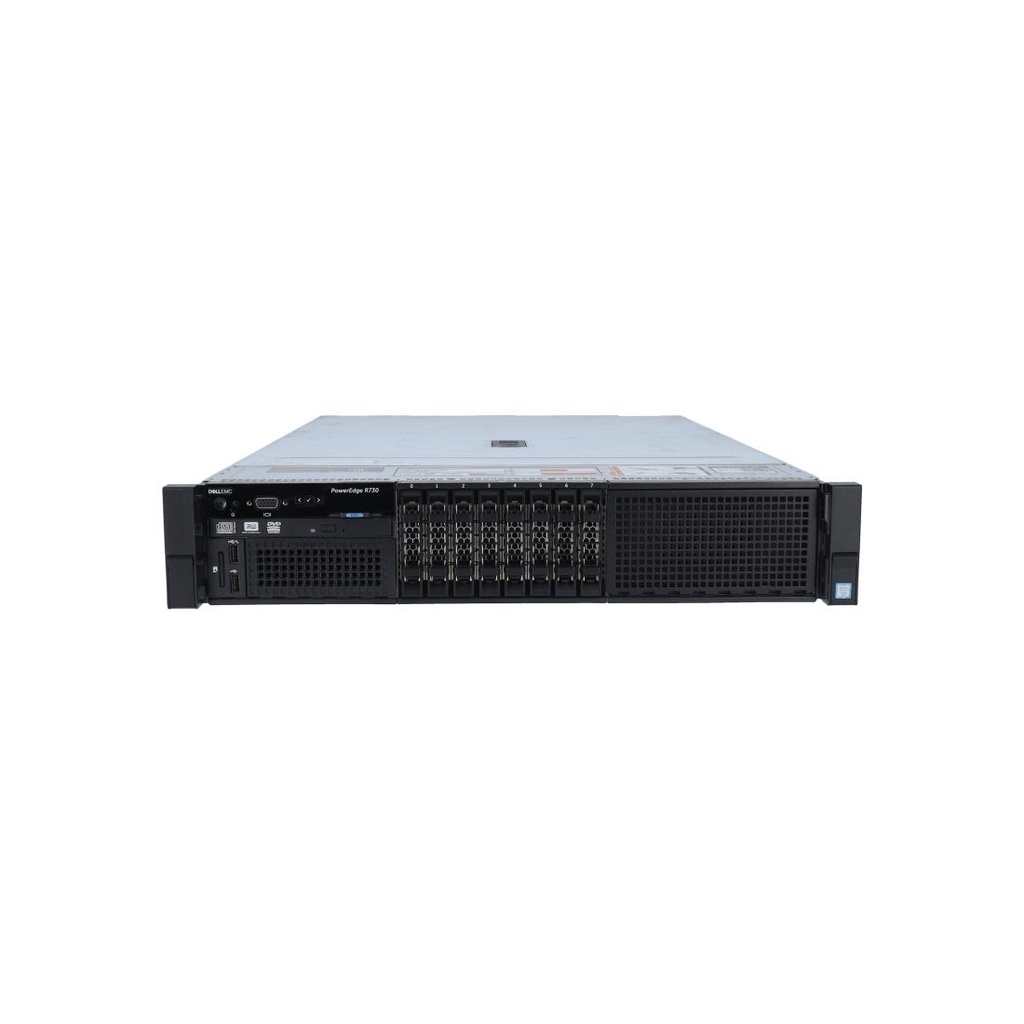 Serveur Dell PowerEdge R730 – 2×Xeon E5-2650L v3 | 64 Go RAM | Baies 8SFF | RAID H330 mini | iDRAC8 | 2×750W | Remis à neuf
