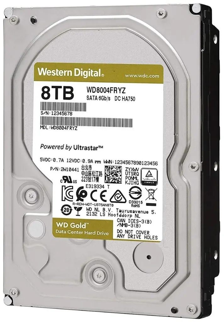 Disque Dur WD 8 To SATA 7200 RPM 3.5" – HDD Desktop / PC