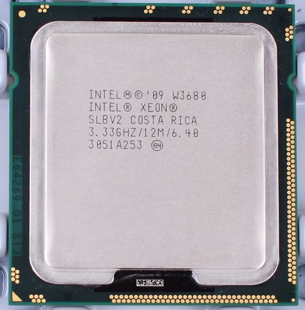 Intel Xeon W3680(3.33 up to 3.60 GHz; 6Coeur; 12Thread; 12 Mo)