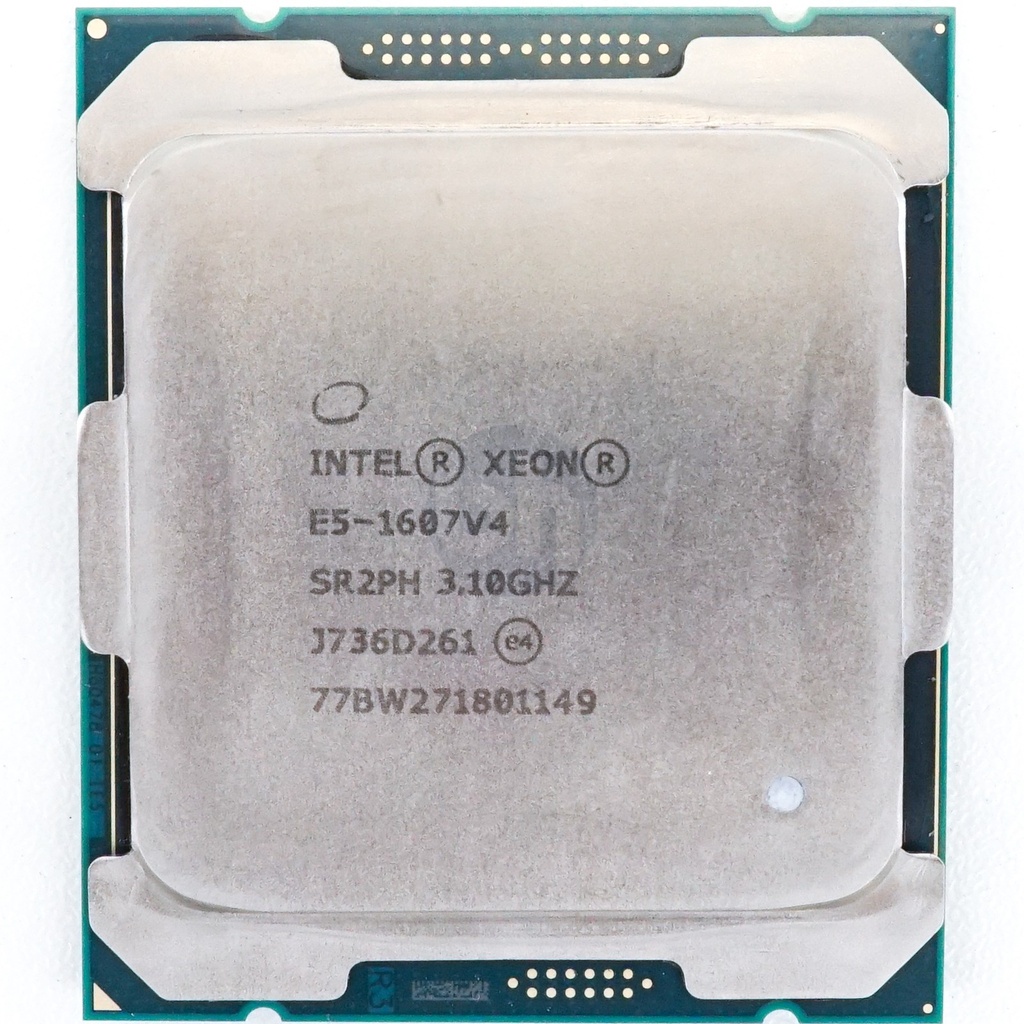 Intel Xeon E5-1607 V4 (3.10 up to 3.10 GHz; 4Coeur; 4Thread; 20 Mo)