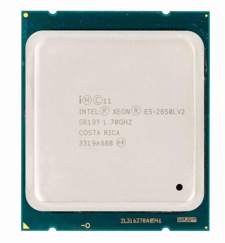 Intel Xeon E5-2650L V2 (1.70 up to 2.10 GHz; 10Coeur; 20Thread; 25 Mo)