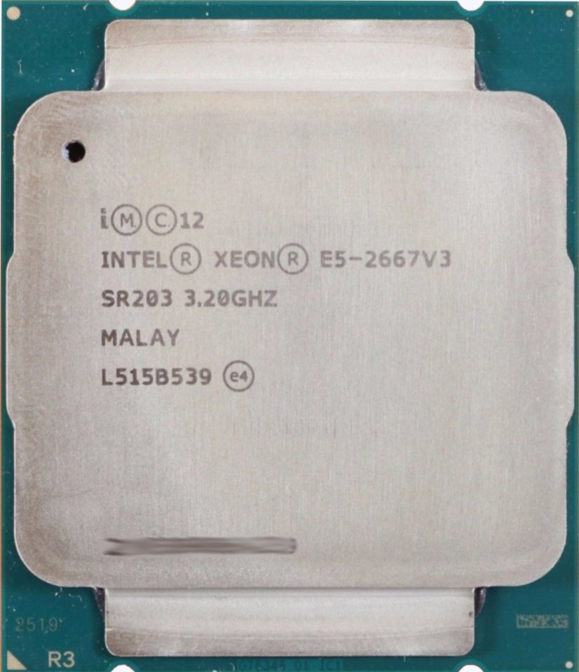 Intel Xeon E5-2667 V3 (2,90 UP TO 3,50 GHz; 8 Core; 16T; 20 Mo de cache)
