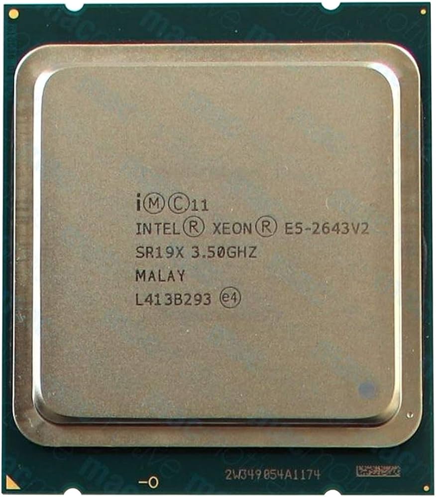 Intel Xeon E5-2643 V2 (3.50 up to 3.80 GHz; 6Coeur; 12Thread; 25 Mo)