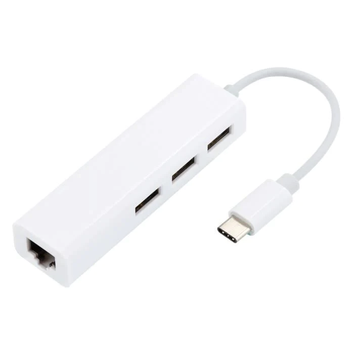 Adaptateur USB-C to RJ45 + 3 PORT USB 2.0