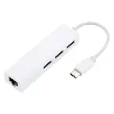 Adaptateur USB-C to RJ45 + 3 PORT USB 2.0