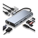 ADAPTATEUR TYPE C TO RJ45 + USB-C + USB 3.0 + SD/TF + HDMI